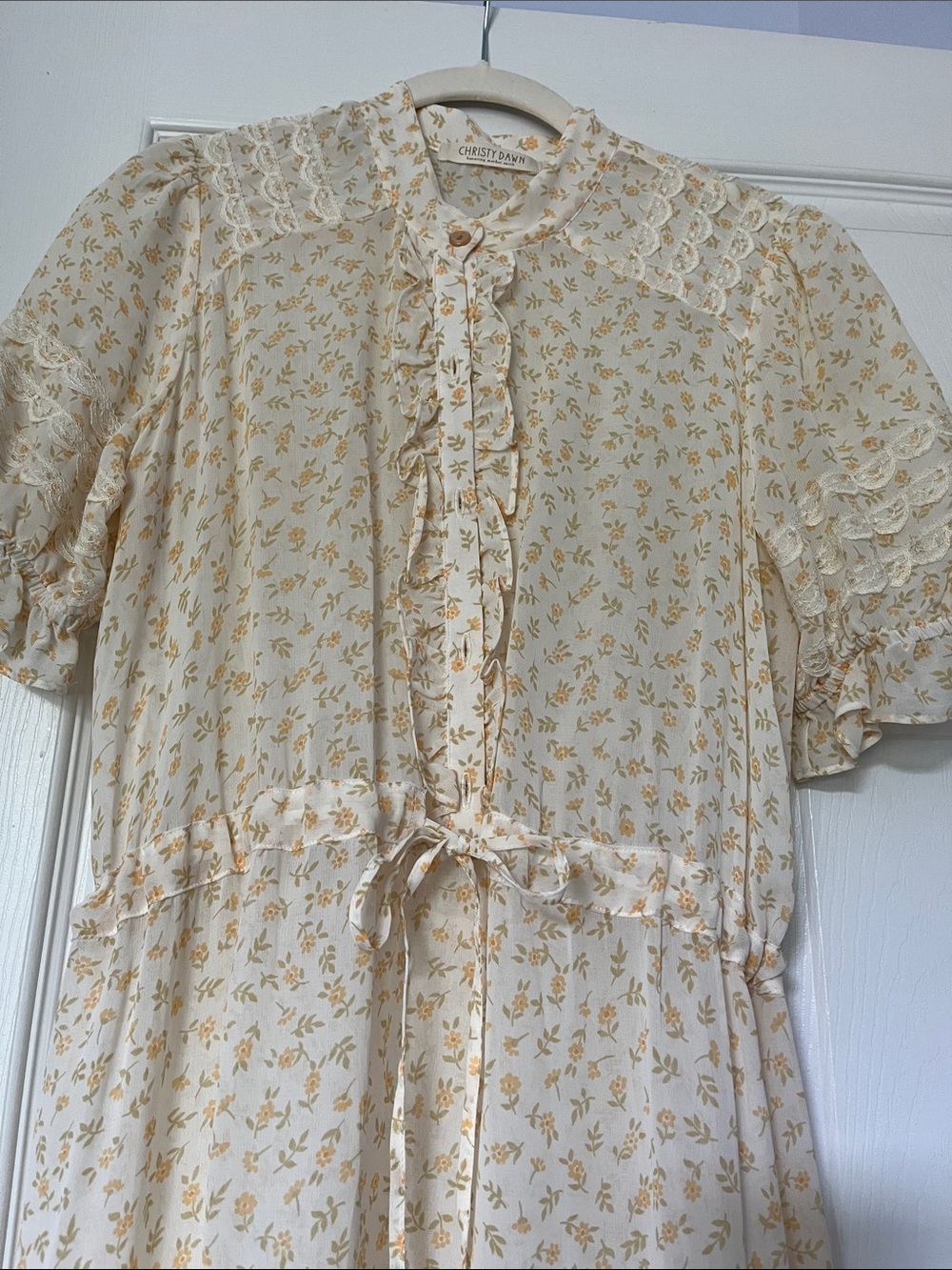 🎀Christy Dawn ELLE🎀Floral Tiered Maxi Dress! EUC! XS! RARE! - Picture 9 of 11